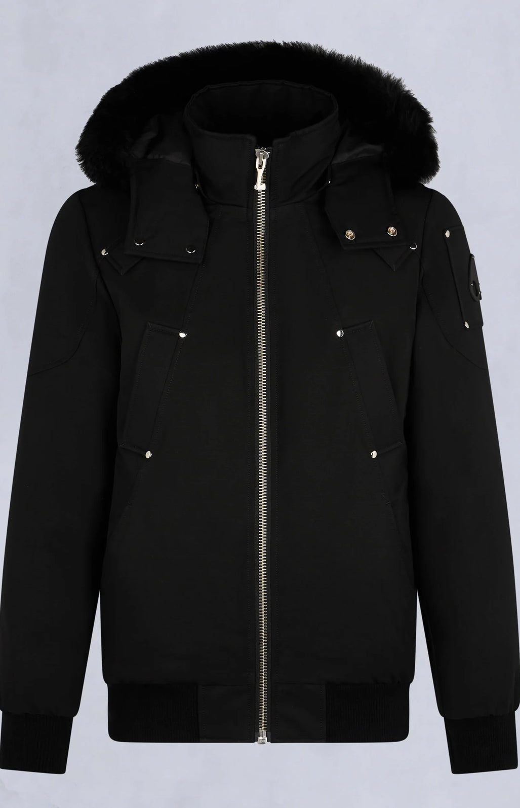 shearling ballistic bomber jacket