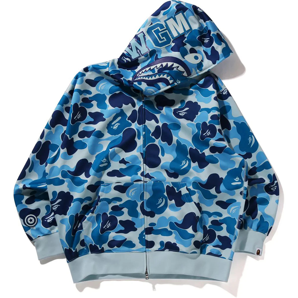 shark full zip up hoodie
