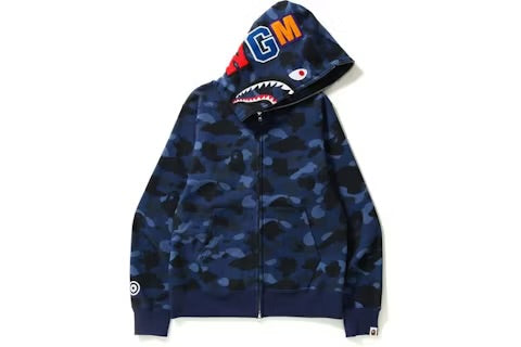 shark full zip up hoodie