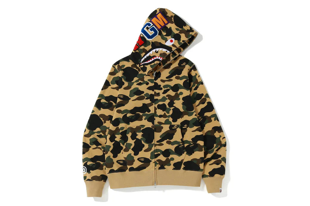 shark full zip up hoodie