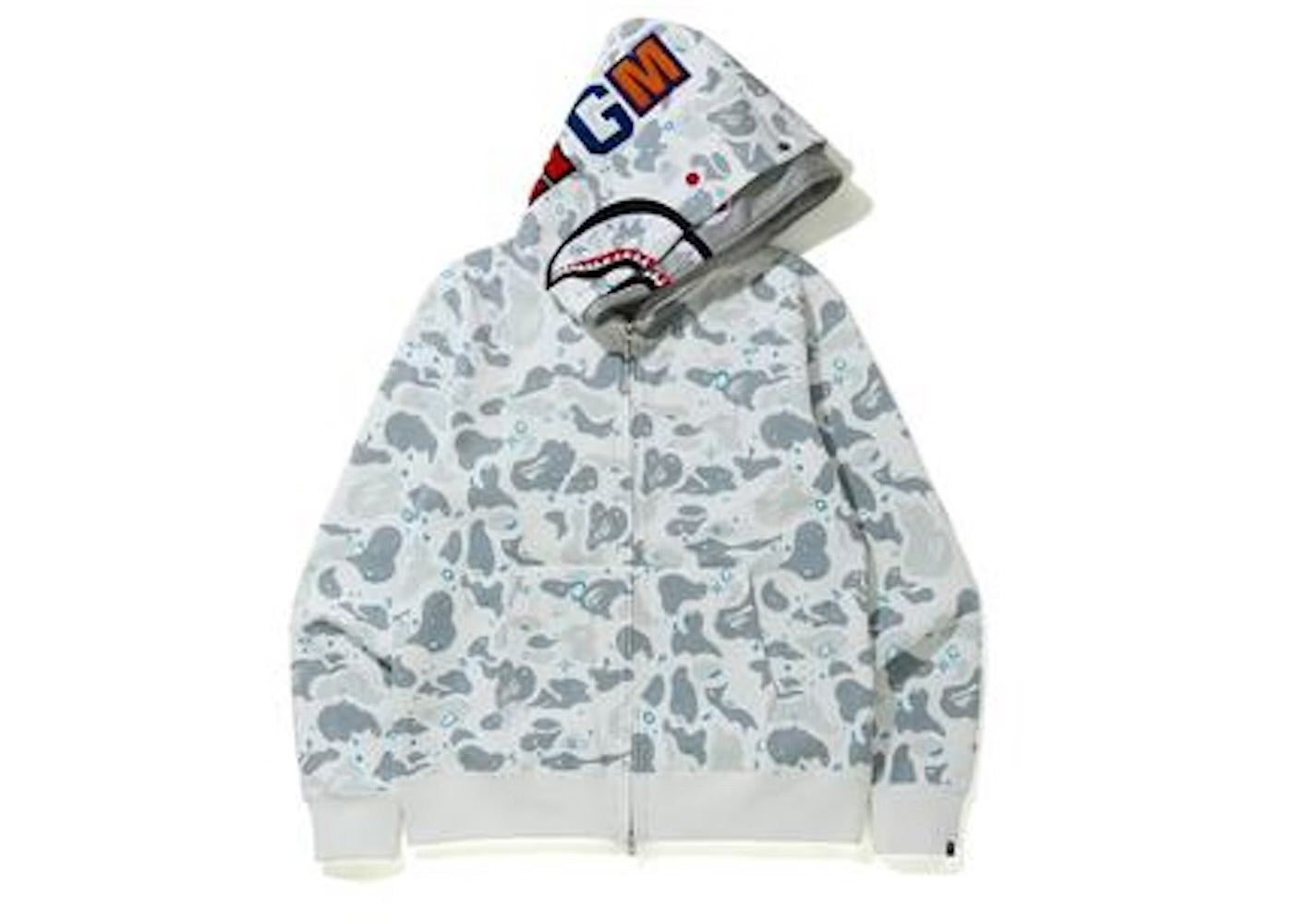 space camo shark full zip