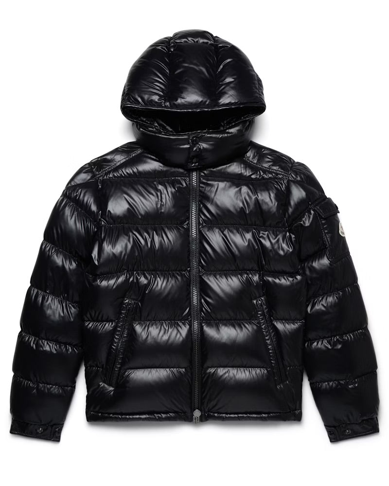 Maya hooded short down jacket