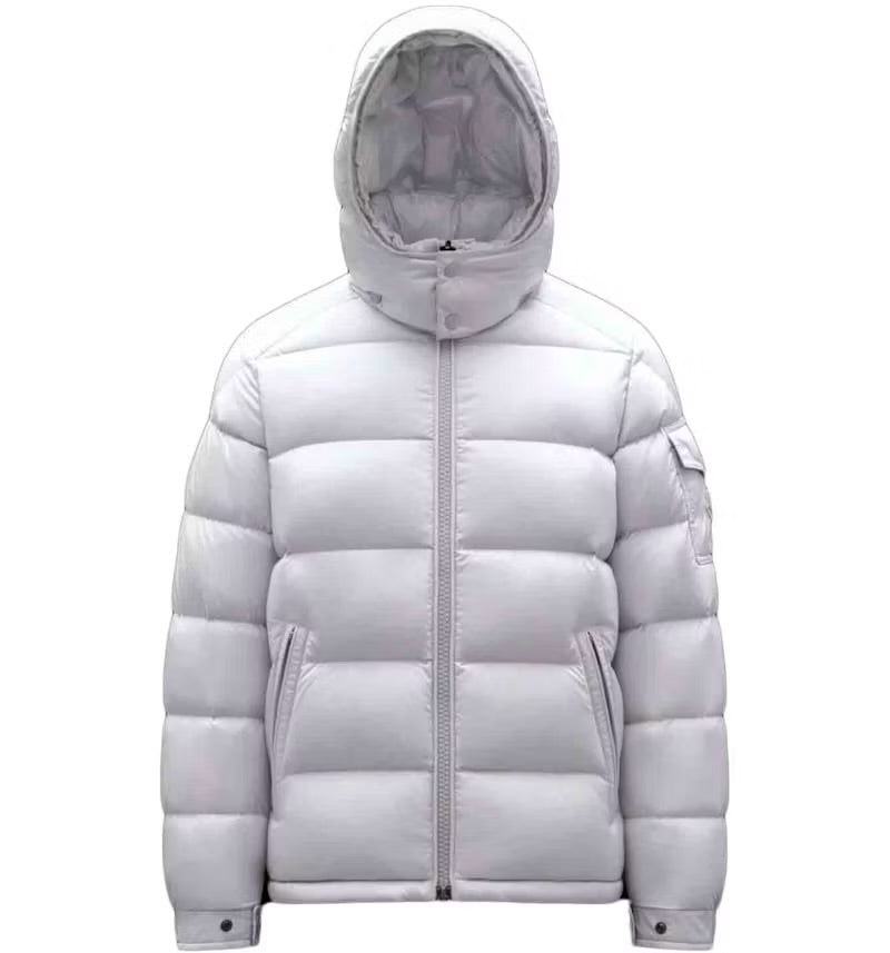 Maya hooded short down jacket
