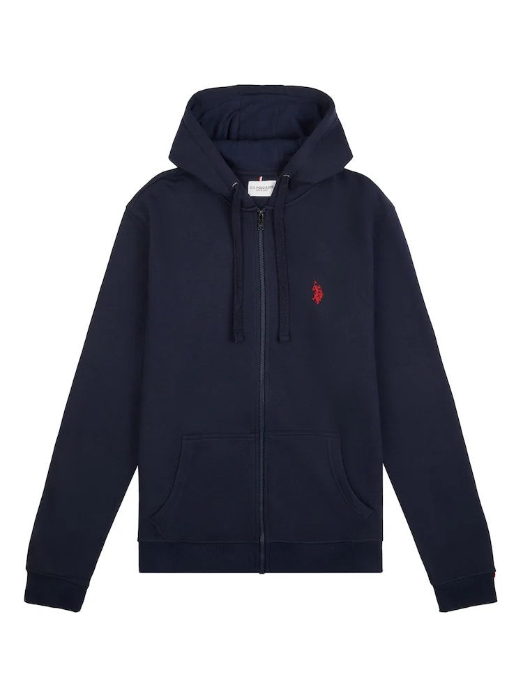 blue full zip up