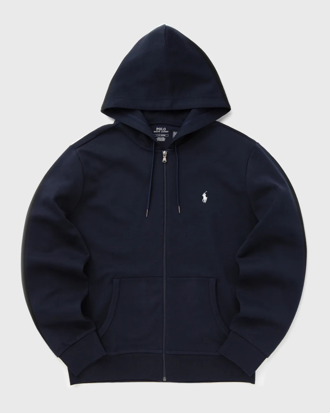 blue full zip up