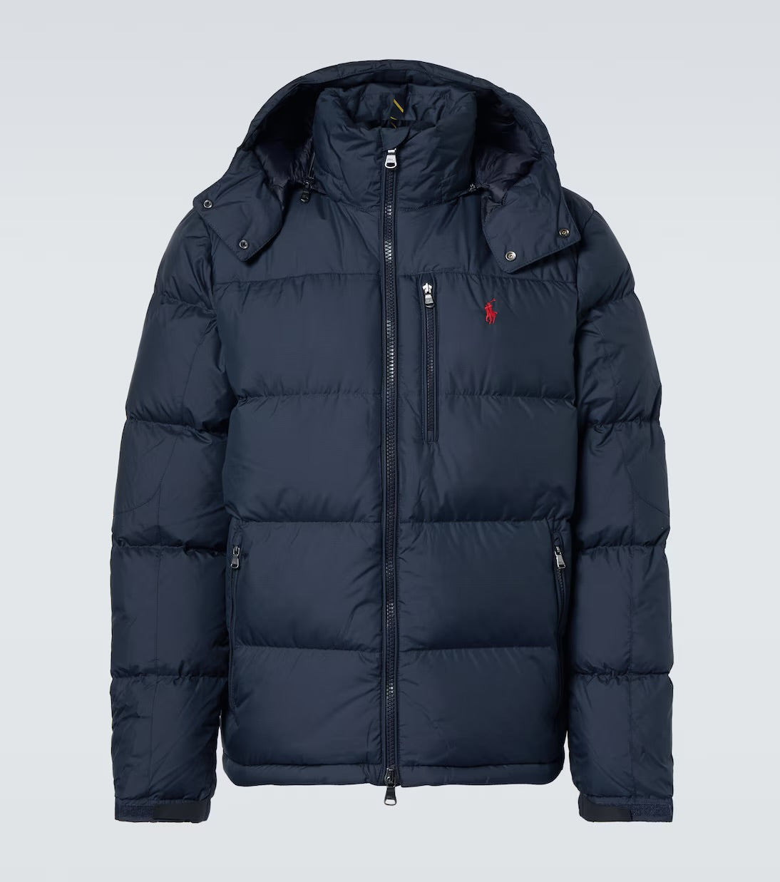 Polo down hooded puffer jacket
