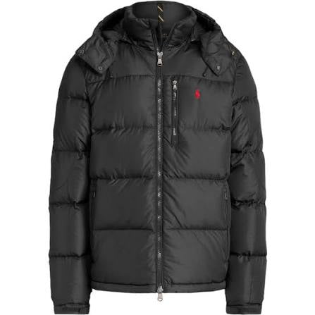Polo down hooded puffer jacket