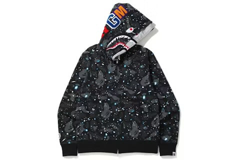 space camo shark full zip